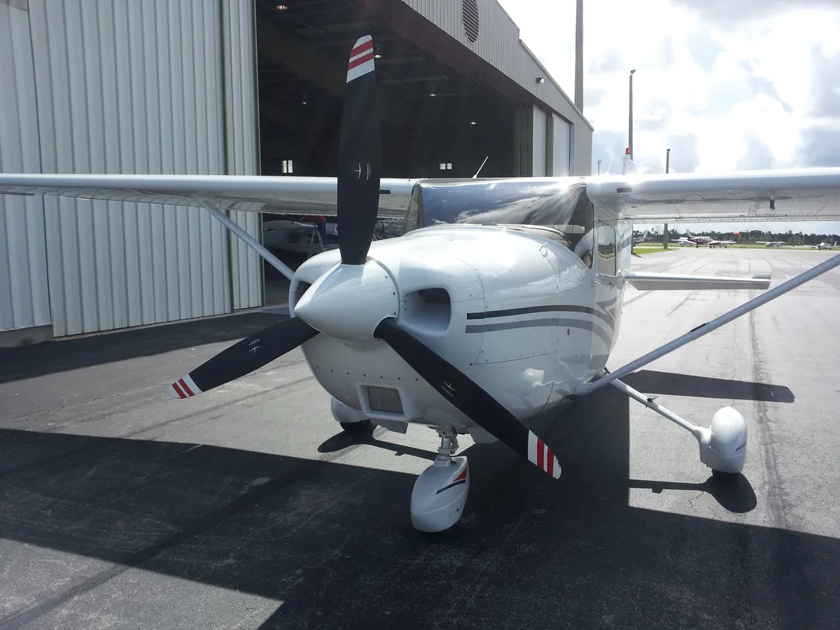 Safe-Way Services' plane, used to reach job sites across Florida